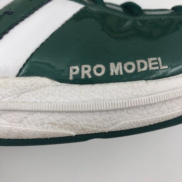 Vintage ADIDAS Pro Model Green Patent Leather Basketball Shoes 2002 US 12M EUC - Picture 7 of 11